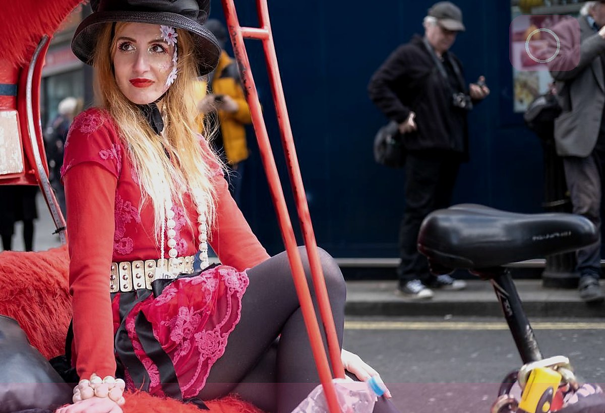business headshot station